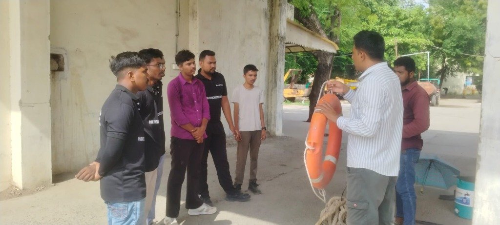 Lifebuoy Ring Water Rescue Demonstration